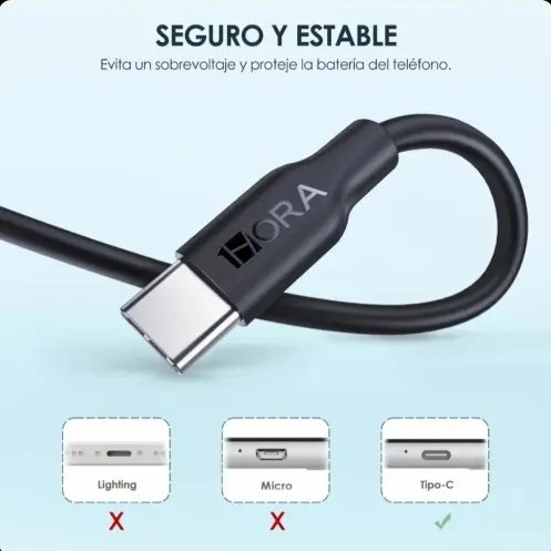 1Hora – Cable Tipo C 2.1A CAB237's photo #4